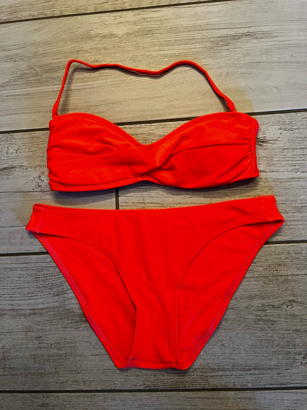 Arizona Jean Company Red Bandeau Bikini Set
